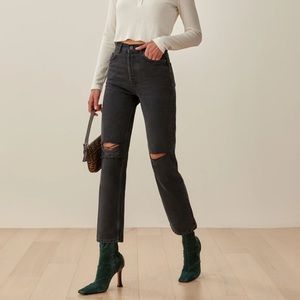 Cynthia High Rise Straight Jean | Reformation | Size 26 | NWT